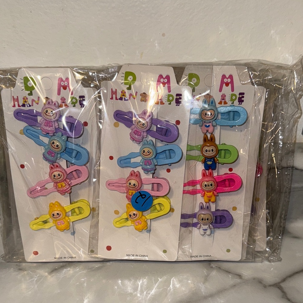 Colorful Animal Hair Clips Set for Kids